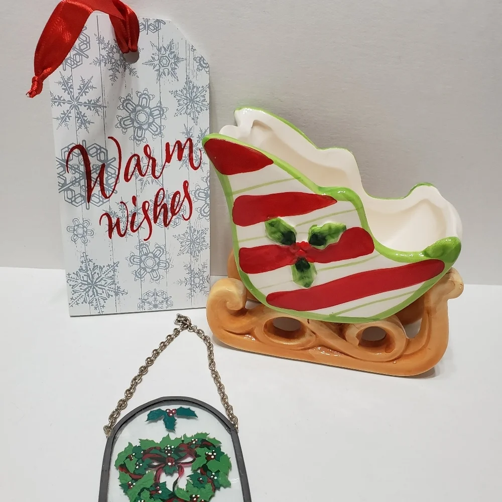 🛷🎄🎅 Christmas sleigh & ornaments